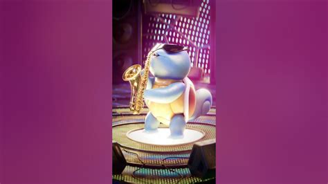 Squirtle with saxophone #saxophone #squirtle #pokemon #music - YouTube