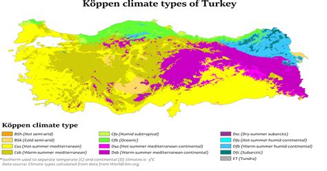 Köppen climate types of Turkey. [1168x780] : MapPorn