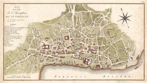 Plan de la ville de l'Assomption : dans le Paraguay.: Geographicus Rare ...