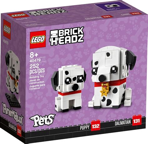 LEGO BrickHeadz Pets 40479 Dalmatian Dog and Puppy Set, Building Sets ...