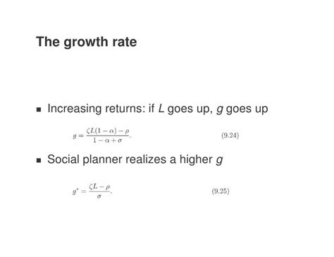 Lecture 7 - Endogenous growth theory