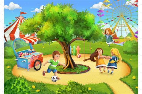 Park, playground background | Icons ~ Creative Market