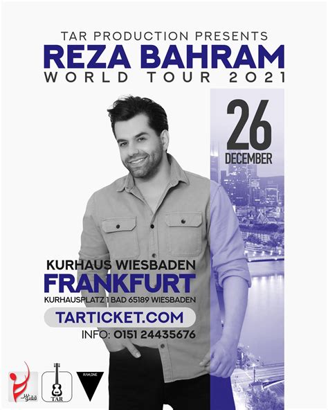 Reza Bahram Live in Frankfurt! - Tizo Ticketing