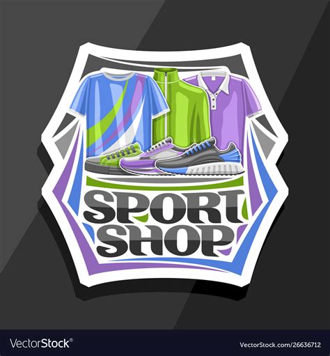 Logo for sport shop Royalty Free Vector Image - VectorStock