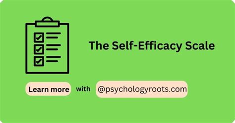 The General Scale Self-Efficacy Scale - Psychology Roots