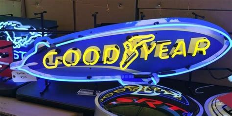 GOODYEAR BLIMP NEON SIGN GOODYEAR SIGNS TIRE ADVERTISING GOOD YEAR ...