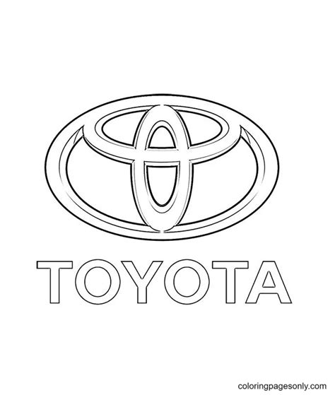 Toyota Logo Coloring Page Coloring Pages