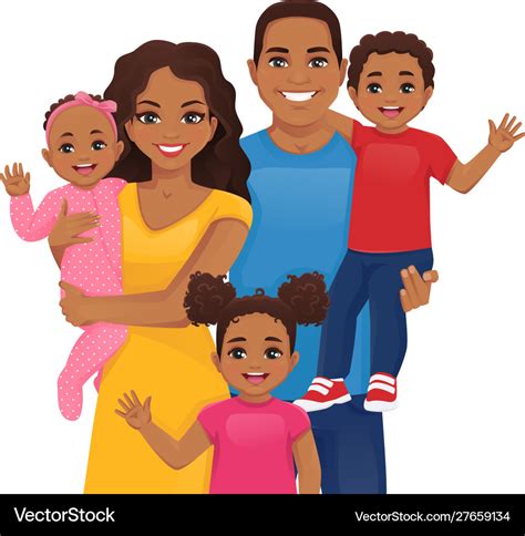 Big family portrait Royalty Free Vector Image - VectorStock