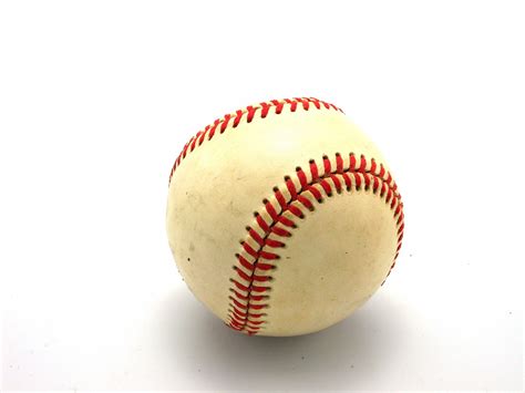 Baseball Ball Isolated On White Free Stock Photo - Public Domain Pictures