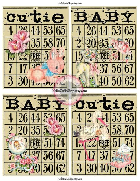 17 Best images about Vintage Bingo on Pinterest | Vintage style, Collage and Altered art