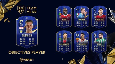 FIFA 21: Requirements for Grealish TOTY Honourable mentions card in Season Objectives ...