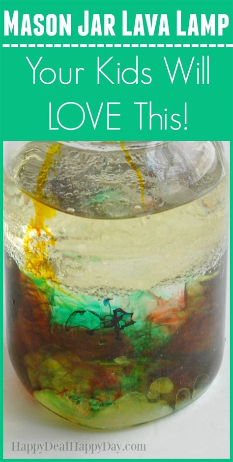 4 Ingredient Mason Jar DIY Lava Lamp - Your Kids Will LOVE This ...