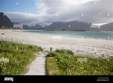 Ramberg beach, Loften Islands, Norway, Scandinavia, Europe Stock Photo - Alamy