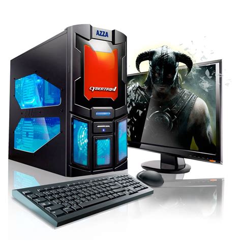 Amazon.com : CybertronPC Spartan Gaming PC (Black/Orange) : Desktop Computers : Computers ...