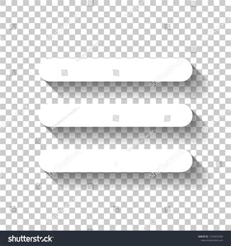 Hamburger Menu Web Icon White Icon Stock Vector (Royalty Free) 1181832934 | Shutterstock