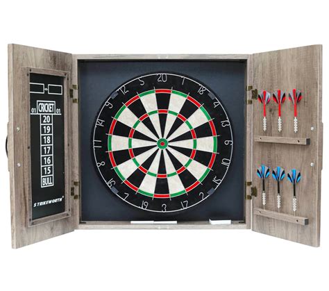 Strikeworth Premium Bristle Dartboard & Cabinet | Liberty Games