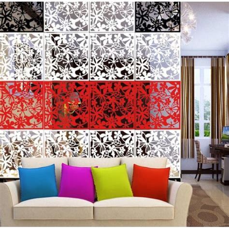 4pcs / Hanging Screens Plastic Living Room Divider Curtains Panels Partition Wall Home ...