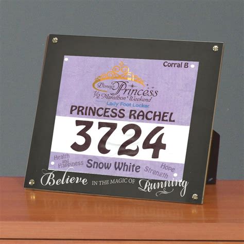 BibDISPLAY - Runners Race Bib Frame - Magic of Running | Runners Race Bib Frame