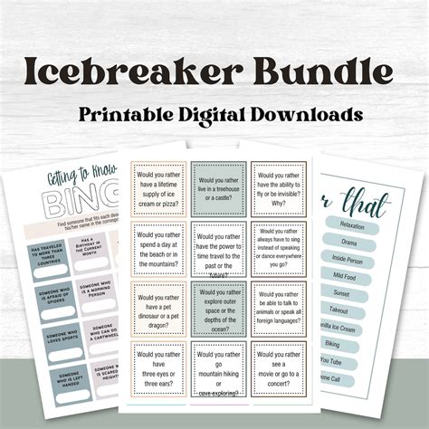 Icebreaker, Ice Breaker for Meetings, Fun Icebreakers, Group ...