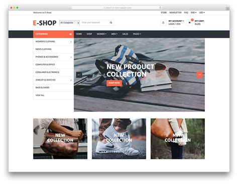 E-Shop - Free Multipurpose eCommerce Website Template - Colorlib