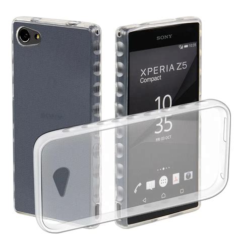 For Sony Xperia Z5 Compact Case Soft TPU Transparent anti skidding silicone Protective back ...