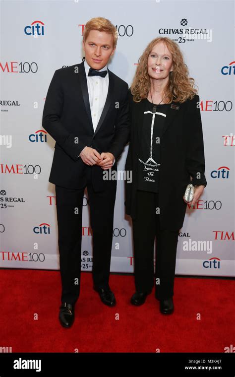 Ronan Farrow and Mia Farrow attend the TIME 100 Gala at Lincoln Center on April 21, 2015 in New ...