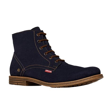 Botas Levi's Casuales Hombre Gamuza Azul Moda Casual