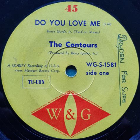 The Contours – Do You Love Me (1963, Vinyl) - Discogs