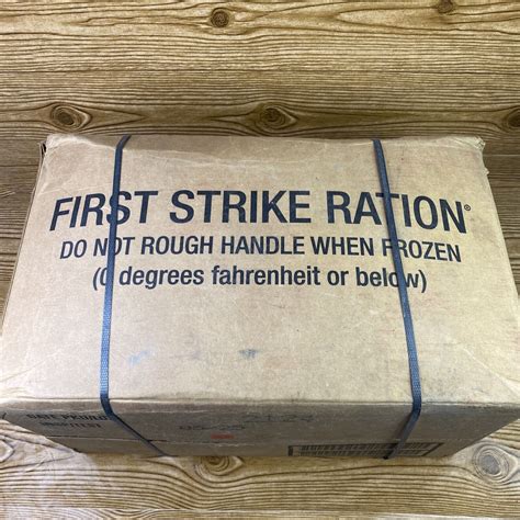 First Strike Ration Full Case FSR MRE - 9 count 24 Hr. Rations - Insp ...