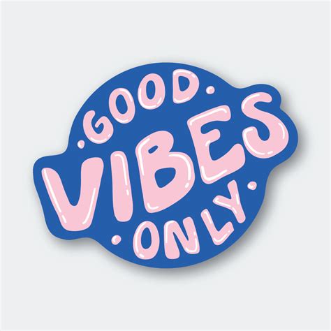 Blue Good Vibes Only Sticker | Pike St. Press