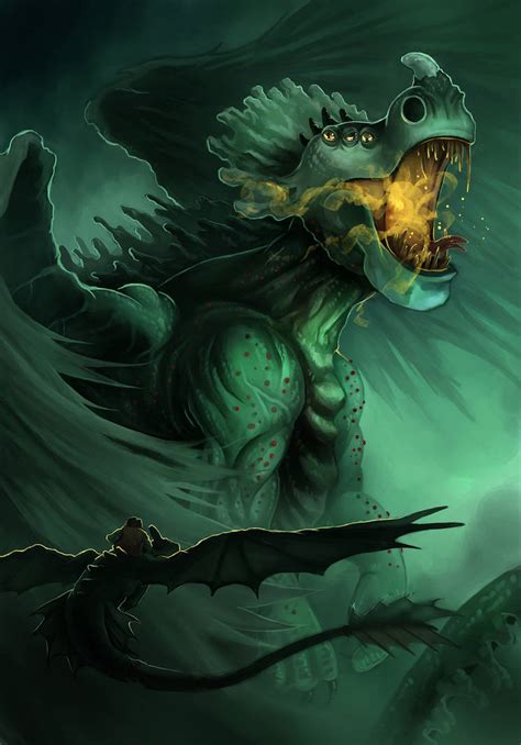 HTTYD - Battling the Green Death by Bambz-Art on DeviantArt