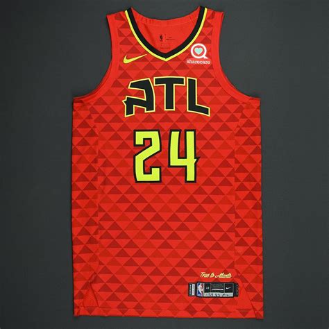 Kent Bazemore - Atlanta Hawks - Statement Game-Worn Jersey - 2017-18 ...