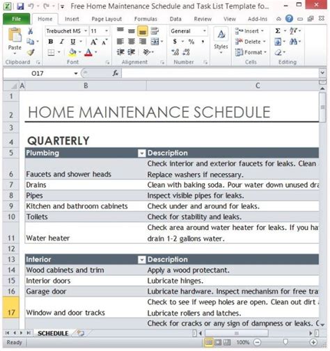 free-home-maintenance-schedule-and-task-list-template-for-excel-1 - FPPT