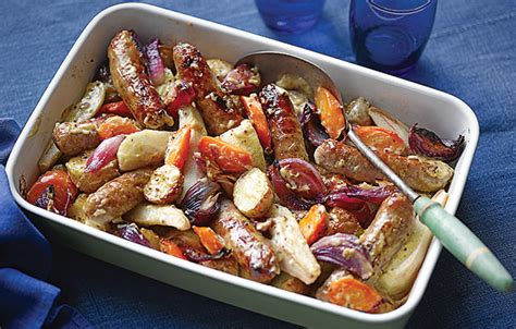 Morrisons: Recipes: Cumberland Sausage Traybake