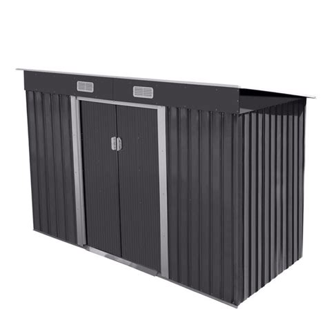 OLAMBOBR™ Metal Lean-To Storage Shed & Reviews | Wayfair