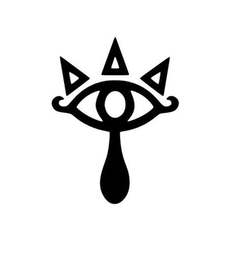 Legend of Zelda Sheikah Eye Emblem Silhouette Vinyl Decal - Etsy