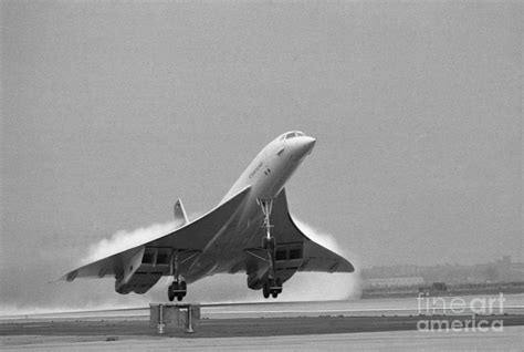 Concorde On First Takeoff From New York by Bettmann