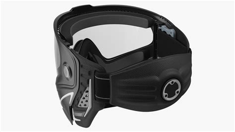 Airsoft Full Face Mask Black model - TurboSquid 1861438