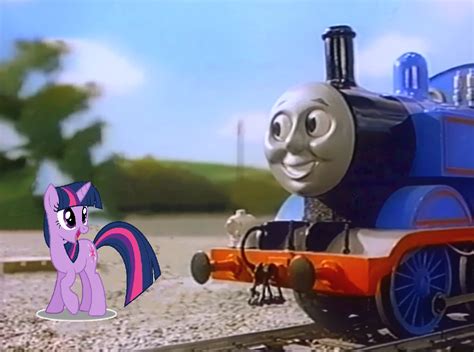 Thomas meets Twilight Sparkle by TheJaLeonard on DeviantArt