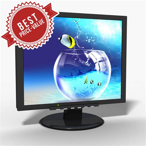 3d model pc monitor lcd