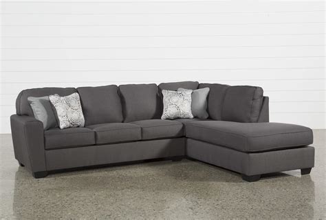 Grey microfiber sectional sofa for living room – TopsDecor.com