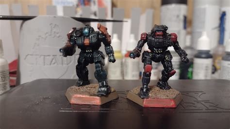 First time painting Battletech minis and returning to painting after a ...