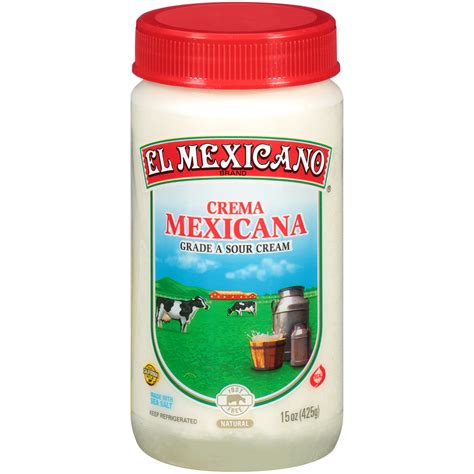 Buy El Mexicano® Crema Mexicana Sour Cream Jar, 15 Oz Online at Lowest ...