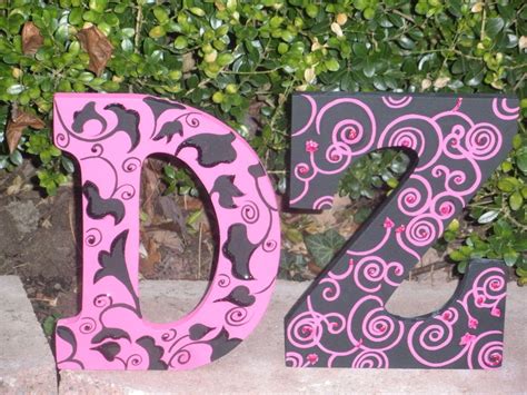 wood wall letters , personalized to match your bed pattern www.surfbordbeachart.com | Wooden ...