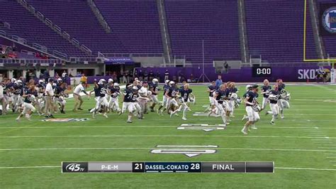 Prep Bowl: Dassel-Cokato finishes perfect season with 28-21 win in Class 3A title game - KSTP ...