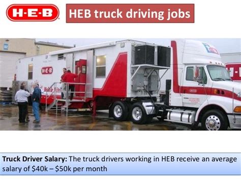 HEB truck driving jobs