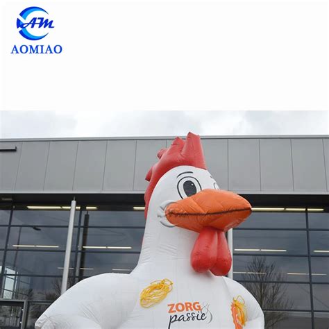 White Color Inflatable Chicken Costume,Giant Inflatable Chicken For ...