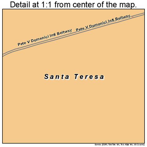 Santa Teresa New Mexico Street Map 3570700