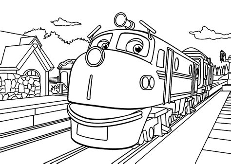 Wilson Advanced trainee coloring sheet Chuggington Coloring Page ...