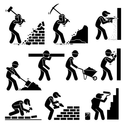 Builder Constructor Contractor Painter Labor Workman Worker - Etsy ...